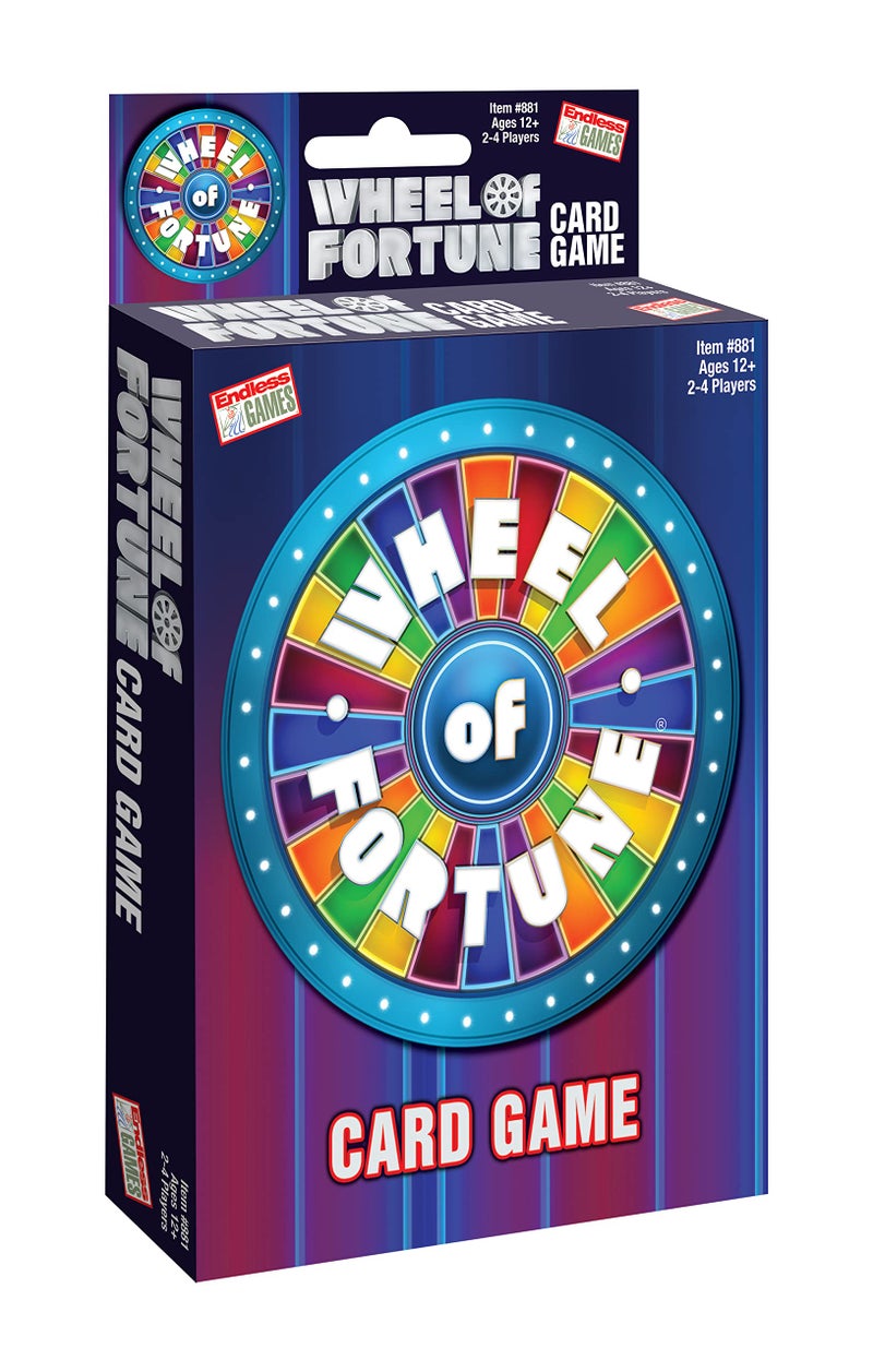 Endless Games Wheel of Fortune Card Game - Faced Paced Competition - Travel Sized Party Game - Image 1